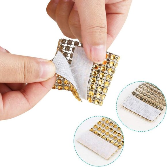 50pcs Napkin Rings, Gold Napkin Rings Buckles for Table Decorations, Wedding, Di - Picture 7 of 7